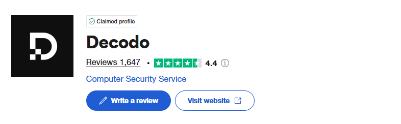Trustpilot Rating